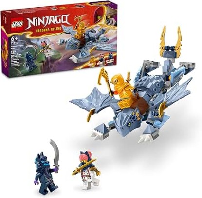 Picture of LEGO NINJAGO Young Dragon Riyu Playset with 3 Ninja Minifigures for Independent Play, Buildable Ninja Toy Model and Adventure Set for Kids, Ninja Gift for 6 Year Old Boys and Girls, 71810