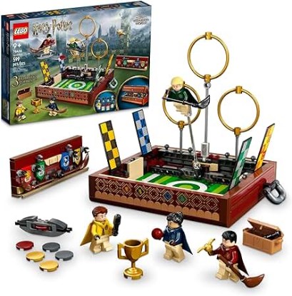 Picture of LEGO Harry Potter Quidditch Trunk 76416 Buildable Harry Potter Toy; Birthday Gift Idea for Kids Aged 9+; Open the Buildable Box to Reveal a Quidditch Playing Arena; Includes 4 Customizable Minifigures