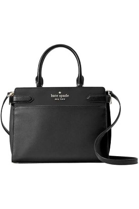 Picture of Kate Spade New York Kate Spade Staci Medium Satchel Crossgrain Leather Black