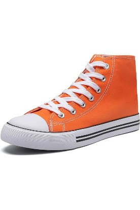 Picture of The Fashion Supply Women's High top Sneakers Classic High Tops Canvas Shoes for Women Lace up Tennis Shoes Fashion Canvas Sneakers Casual Shoes for Walking