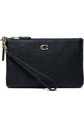 Picture of Coach Womens Polished Pebble Small Wristlet