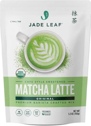 Picture of Jade Leaf Matcha Organic Café Style Sweetened Matcha Latte Premium Barista Crafted Mix - Original - Authentically Japanese (5.3 Ounce Pouch)