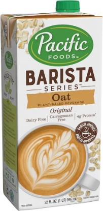 Picture of Pacific Foods Barista Series Original Oat Milk, Plant Based Milk, 32 oz Carton