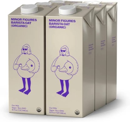 Picture of Minor Figures - Oat Milk - Organic - Barista Standard - 32 Oz - 6 Pack - Non Gmo - Plant Based - Vegan - Dairy Free - Shelf Stable - Unsweetened