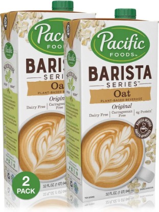 Picture of Pacific Foods Barista Series Oat Milk, 32 Ounce (Pack of 2)