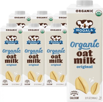 Picture of Mooala - Organic Oatmilk, Unsweetened 32oz (Pack of 6) (32 fl oz (pack of 6), Original)