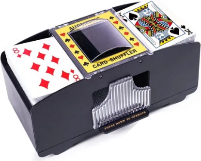 Picture of Automatic Card Shuffler, Battery Operated Card Dealer Machine, Electric Casino Card Shuffler for UNO, Blackjack, Texas Hold'em, Home Card Games