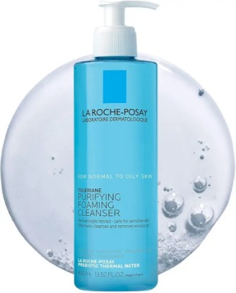 Picture of La Roche-Posay Toleriane Purifying Foaming Facial Cleanser, Oil Free Face Wash for Oily Skin and for Sensitive Skin with Niacinamide, Pore Cleanser Won’t Dry Out Skin, Unscented