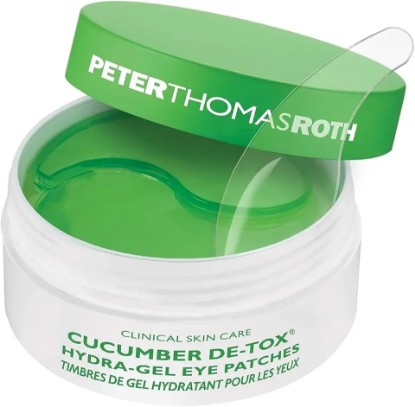 Picture of Peter Thomas Roth Cucumber De-Tox Hydra-Gel Eye Patches | Soothing Under-Eye Patches for Puffiness, Dark Circles, Fine Lines and Wrinkles, 60 Count (Pack of 1)