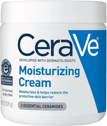 Picture of CeraVe Moisturizing Cream | Body and Face Moisturizer for Dry Skin | Body Cream with Hyaluronic Acid and Ceramides | Daily Moisturizer | Oil-Free | Fragrance Free | Non-Comedogenic | 19 Ounce