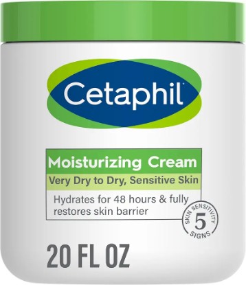 Picture of Cetaphil Body Moisturizer, Hydrating Moisturizing Cream for Dry to Very Dry, Sensitive Skin, NEW 20 oz, Fragrance Free, Non-Comedogenic, Non-Greasy