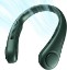 Picture of JISULIFE Portable Neck Fan, Hands Free Bladeless Fan, 4000 mAh Battery Operated Wearable Personal Fan, Leafless, Rechargeable, Headphone Design,3 Speeds Gifts for Women Men-Dark Green