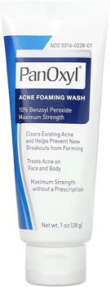 Picture of PanOxyl Acne Foaming Wash Benzoyl Peroxide 10% Maximum Strength Antimicrobial, 5.5 Oz