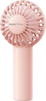 Picture of SWEETFULL Mini Portable Fan Powerful Handheld Fan Rechargeable,3 Speeds Personal Small Hand Fan for Travel Makeup Eyelash Fan for Stylish Kids Girls Women USB Cute Design