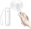 Picture of JISULIFE Handheld Fan with 4500 mAh Powerbank Max 46 Hours Runtime,Pocket Fan Portable Battery Operated or USB Powered Folding Personal Fan,3 Speeds,Gifts for Women Men Kids Gift for Festival-White
