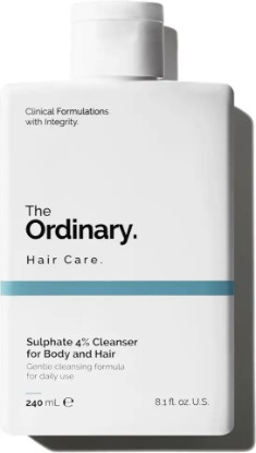 Picture of The Ordinary Sulphate 4% Cleanser for Body and Hair — Gentle Daily Cleansing for All Skin and Hair Types, 8.1 Fl Oz Compact by Design (Amazon-developed Certification)