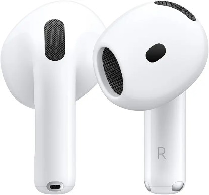 Picture of Apple AirPods 4 Wireless Earbuds, Bluetooth Headphones, Personalized Spatial Audio, Sweat and Water Resistant, USB-C Charging Case, H2 Chip, Up to 30 Hours of Battery Life, Effortless Setup for iPhone