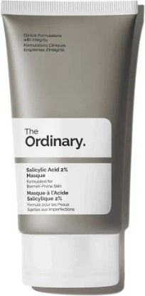 Picture of The Ordinary Salicylic Acid 2% Masque, Clarifying Charcoal & Clay Mask for Blemish-Prone Skin, 1.7 Fl Oz