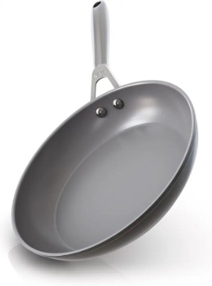 Picture of Ninja NeverStick Ceramic Pro 10.25" Fry Pan, Non-Stick Pan, PTFE Free, Ceramic Coated, Stainless Steel Handle, Stove to Oven Safe to 660°F, All Stovetops & Induction Compatible, Black, CW30026BK