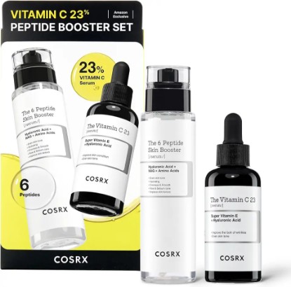 Picture of COSRX Vitamin C 23% Peptide Booster Set - Amazon Exclusive - Korean Skin Care, Gift Sets, Vitamin C Serum, Face Serum