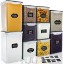 Picture of VERONES Large Tall Airtight Food Storage Containers, 10 PACK Plastic Airtight Kitchen & Pantry Organization, Ideal for Flour & Sugar Plastic Canisters with Labels