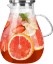 Picture of Glass Pitcher with Lid,1 Gallon Glass Water Pitcher Hot/Cold Water Jug, Juice and Iced Tea Beverage Carafe with Lid (Extra-Wide Mouth)