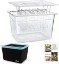Picture of HOMENOTE Container 12 Quart with Lid & Rack and Sleeve - BPA Free Complete Sous Vide Accessories Kit with Cookbook For Anova and Most Sous Vide Cookers ClimatePartner certified