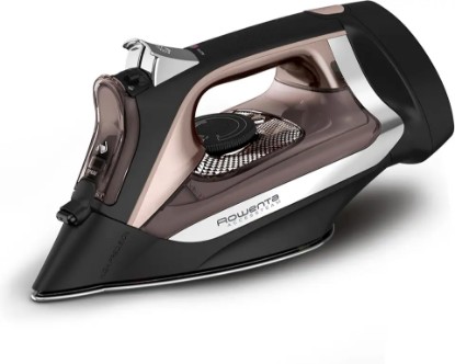 Picture of Rowenta Access Stainless Steel Soleplate Steam Iron with Retractable Cord, Powerful Steam Diffusion, Auto-off and Anti-Drip, 1725 Watts, Black Clothes Iron, DW2459