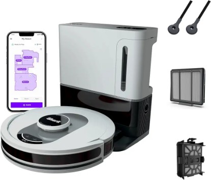Picture of Shark AI Ultra Voice Control Robot Vacuum with Matrix Clean Navigation, Home Mapping, 60-Day Capacity, XL Self-Empty Base for Homes with Pets, Carpet & Hard Floors, Cool Grey