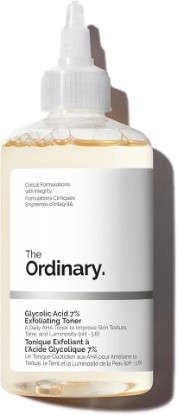 Picture of The Ordinary Glycolic Acid 7% Exfoliating Toner, Brightening and Smoothing Daily Toner for More Even-Looking Skin Tone