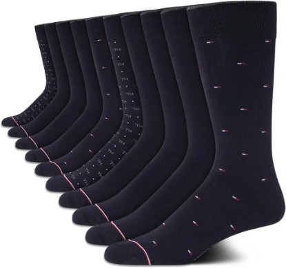 Picture of Tommy Hilfiger Men's Casual Soft Cotton Blend Crew Socks - 10 Pack