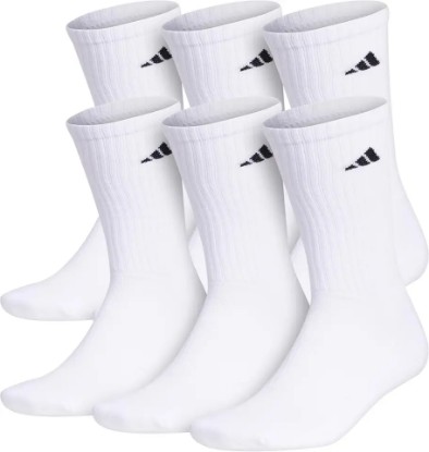 Picture of adidas Men's Athletic Cushioned 6-Pack Crew, Cushioned Crew Socks with Arch Compression for a Secure Fit