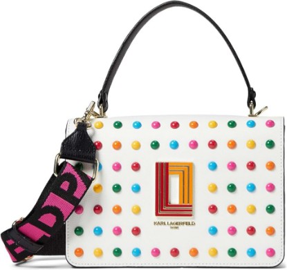 Picture of KARL LAGERFELD womens Simone Studded Satchel Crossbody