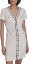 Picture of KARL LAGERFELD Women's Short Sleeve V-Neck Embellished Tweed Sheath Mini Dress