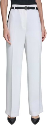 Picture of KARL LAGERFELD Women's Belted Pant with Contrast Design