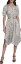 Picture of KARL LAGERFELD Women's Short Puffed Sleeve V-Neck Hanky Hem Belted Midi Dress