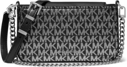 Picture of Michael Kors Bryant Small Convertible Xbody Pouchette, Black