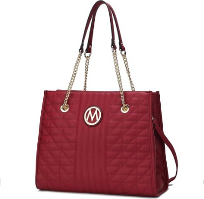 Picture of MKF Collection Shoulder Bag for Women, Vegan Leather Fashion Tote Handbag Messenger Purse