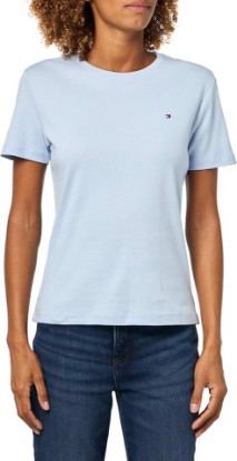 Picture of Tommy Hilfiger Women's Basic Short Sleeve Cotton Crew-Neck T-Shirt