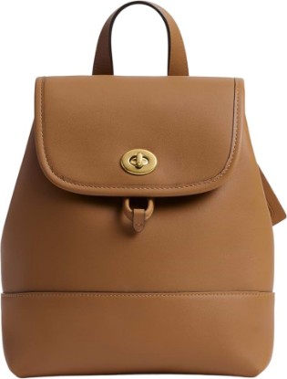 Picture of COACH Women's Turnlock Backpack Honey Brown One Size