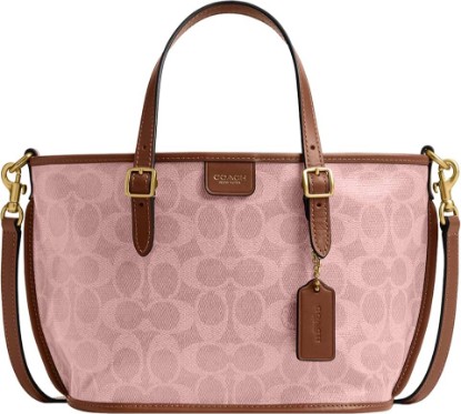 Picture of COACH Signature Coated Canvas Taxi Tote 21