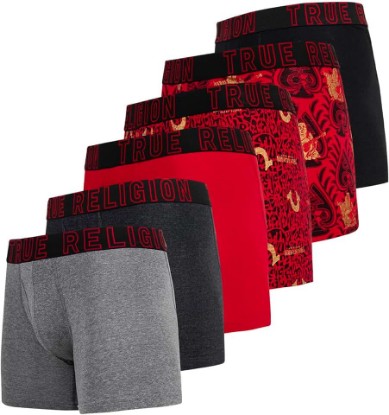 Picture of True Religion Mens Boxer Briefs Cotton Stretch Underwear for Men Pack of 6