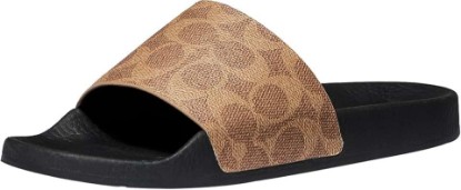 Picture of COACH Women's Udele Coated Canvas Slides