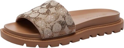 Picture of COACH Women's Brynn Slide Sandal in Crystal Signature
