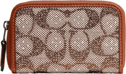 Picture of COACH Women's Crystal Signature Jacquard Essential Small Card Case