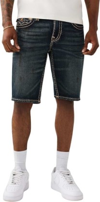 Picture of True Religion Men’s Ricky Flap Short – Relaxed Fit, Horseshoe Detailing