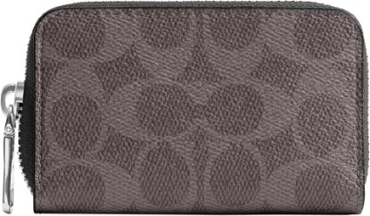 Picture of COACH Small Zip Around Card Case in Signature