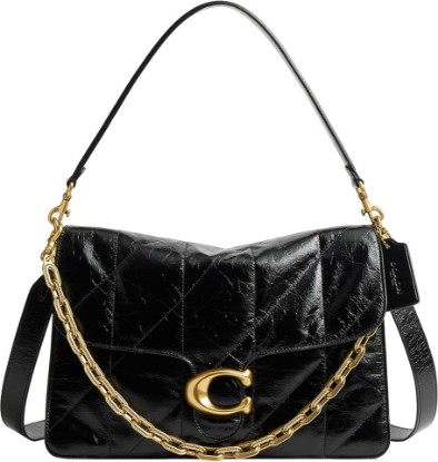Picture of COACH Women's Quilted Glazed Leather Chain Tabby Shoulder Bag
