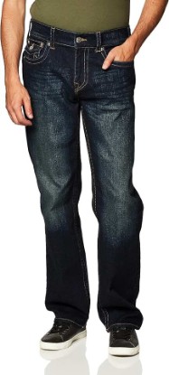Picture of True Religion Men’s Ricky Straight Leg Jeans with Back Flap Pockets – Mens Jeans