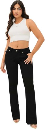 Picture of True Religion Women’s Joey Mid Rise Flare Jean – Women's Jeans, Flare Jeans for Women, Comfortable & Trendy